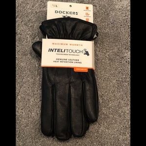 NWT Men’s Dockers Lined Leather Gloves.
